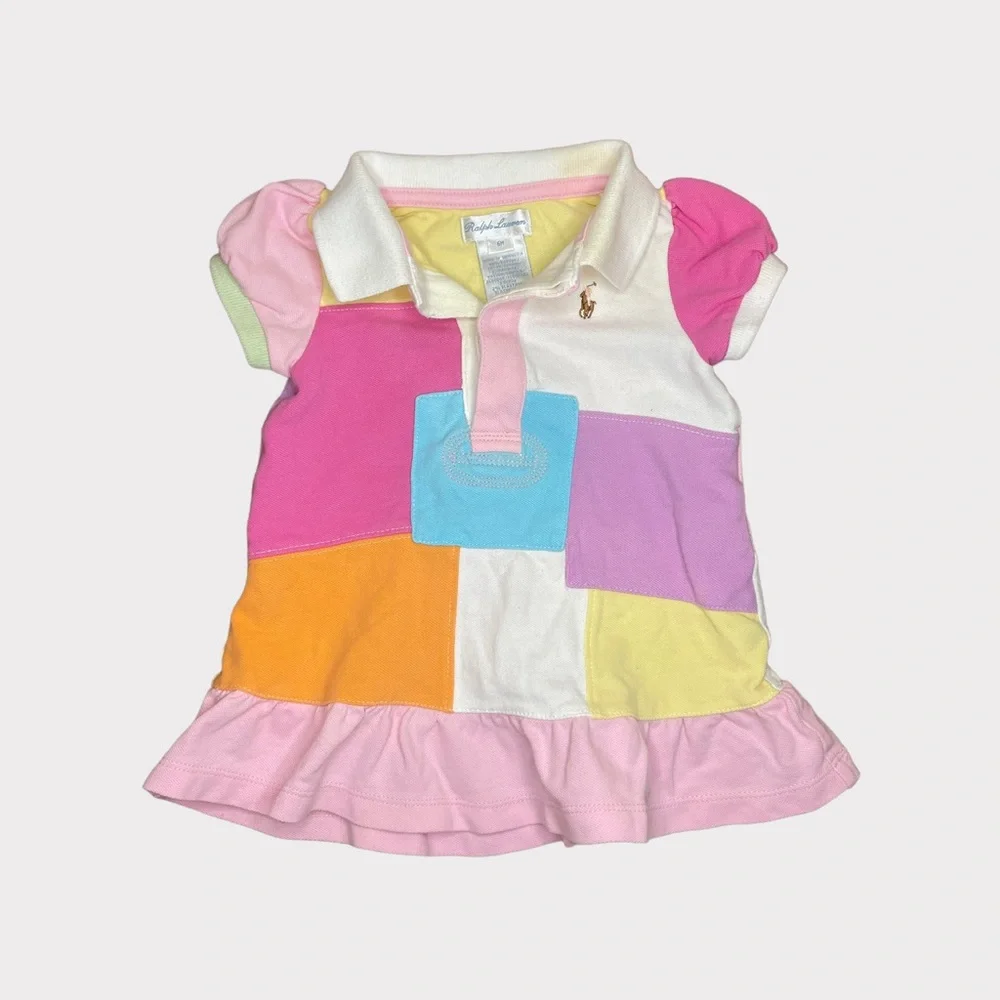 Ralph Lauren Color Block Polo Dress